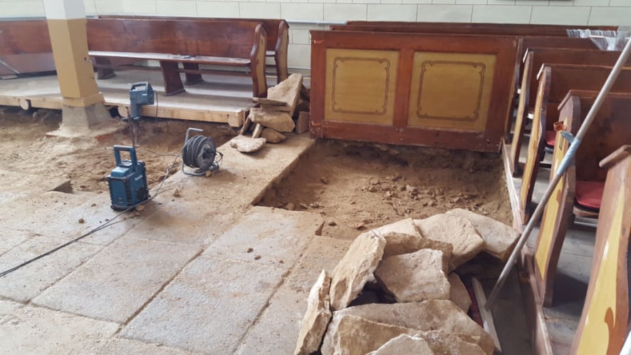 Verlegung Granitplatten