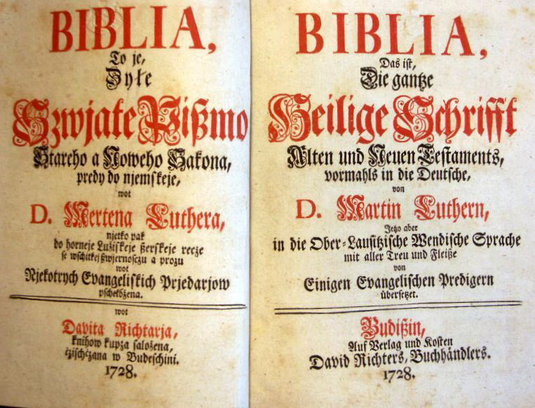 Sorbische Bibel von 1728