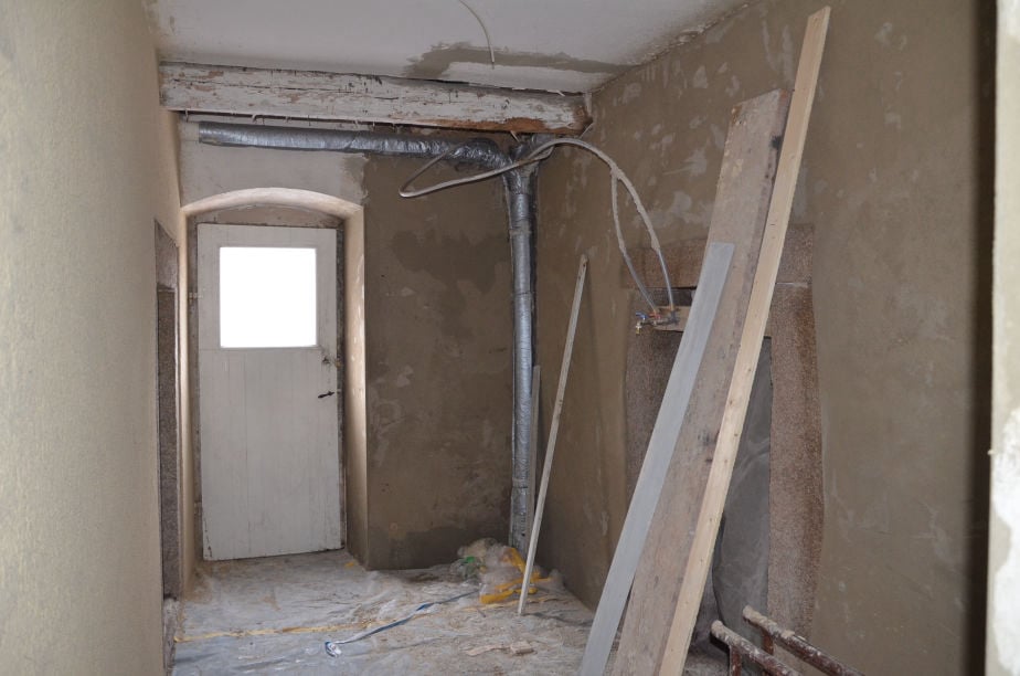 Bauarbeiten Pfarrhaus