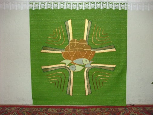 grünes Kanzel-Parament